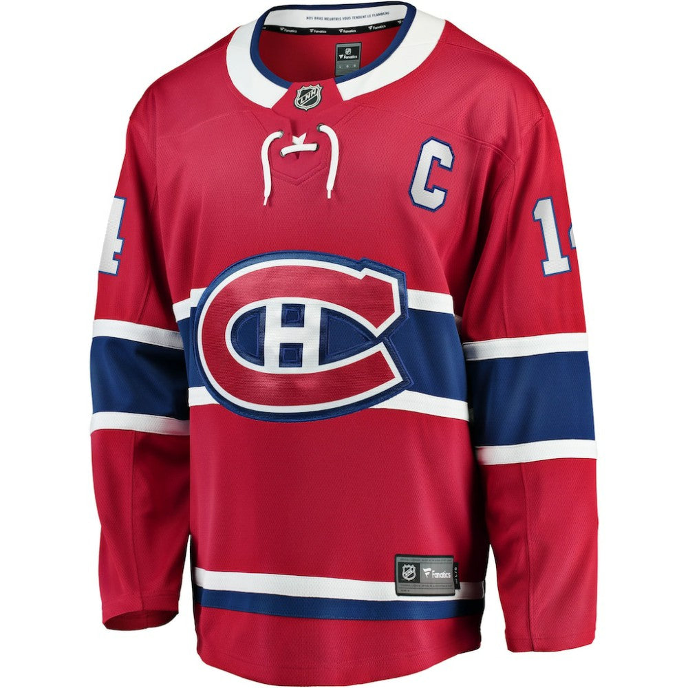Nick Suzuki Montreal Canadiens Fanatics Home Captain Patch Breakaway Player Jersey - Red - NHL 5146650