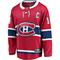 Nick Suzuki Montreal Canadiens Fanatics Home Captain Patch Breakaway Player Jersey - Red - NHL 5146650