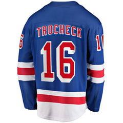 Vincent Trocheck New York Rangers Fanatics Home Breakaway Player Jersey - Blue - NHL 5146669