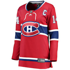 Nick Suzuki Montreal Canadiens Fanatics Women's Home Captain Patch Breakaway Player Jersey - Red - NHL 5146684