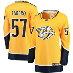 Dante Fabbro Nashville Predators Fanatics Women's Home Breakaway Player Jersey - Gold - NHL 5146690