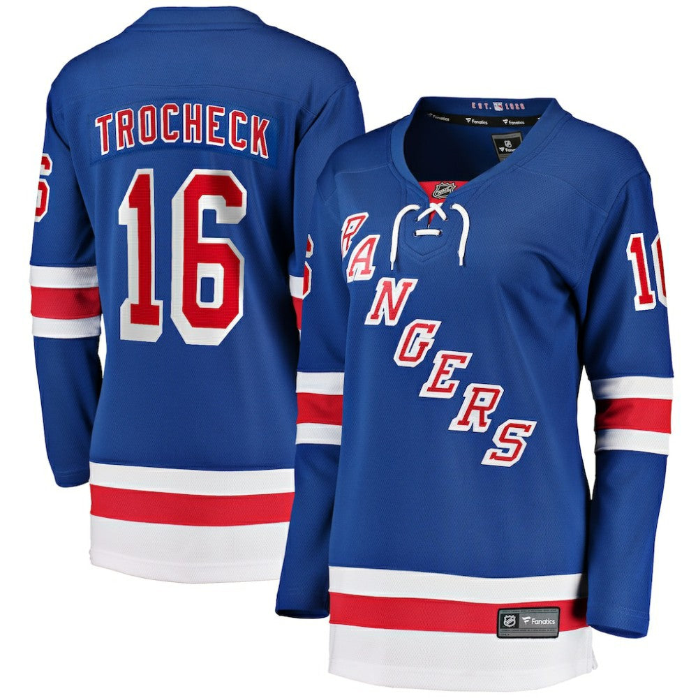 Vincent Trocheck New York Rangers Fanatics Women's Home Breakaway Player Jersey - Blue - NHL 5146707