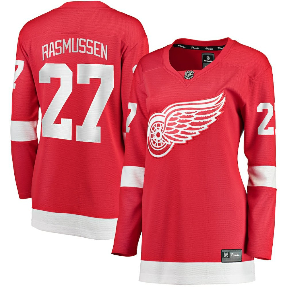 Michael Rasmussen Detroit Red Wings Fanatics Women's Home Breakaway Player Jersey - Red - NHL 5146709