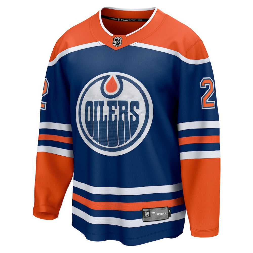 Evan Bouchard Edmonton Oilers Fanatics Home Breakaway Player Jersey - Royal - NHL 5146738