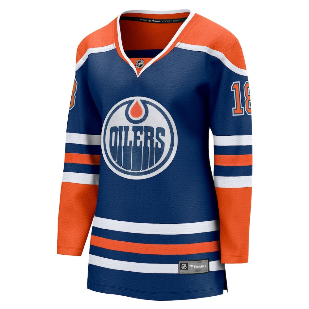 Zach Hyman Edmonton Oilers Fanatics Women's Home Breakaway Player Jersey - Royal - NHL 5146746