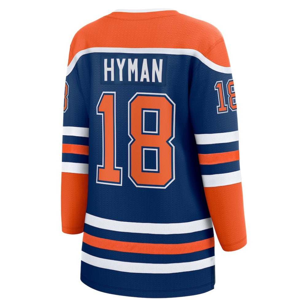 Zach Hyman Edmonton Oilers Fanatics Women's Home Breakaway Player Jersey - Royal - NHL 5146746