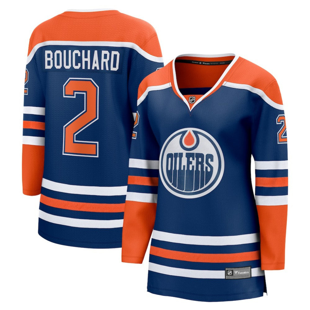Evan Bouchard Edmonton Oilers Fanatics Women's Home Breakaway Player Jersey - Royal - NHL 5146751