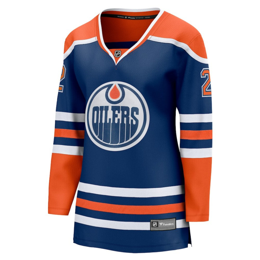 Evan Bouchard Edmonton Oilers Fanatics Women's Home Breakaway Player Jersey - Royal - NHL 5146751