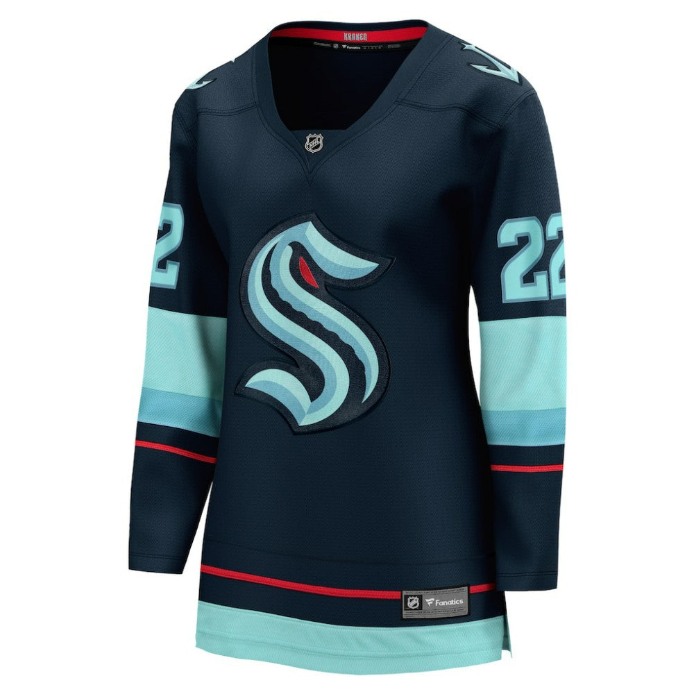 Oliver Bjorkstrand Seattle Kraken Fanatics Women's Home Breakaway Player Jersey - Deep Sea Blue - NHL 5148748