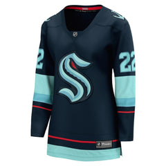 Oliver Bjorkstrand Seattle Kraken Fanatics Women's Home Breakaway Player Jersey - Deep Sea Blue - NHL 5148748