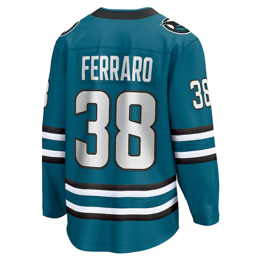 Mario Ferraro San Jose Sharks Fanatics Home Breakaway Player Jersey - Teal - NHL 5148752