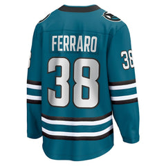 Mario Ferraro San Jose Sharks Fanatics Home Breakaway Player Jersey - Teal - NHL 5148752