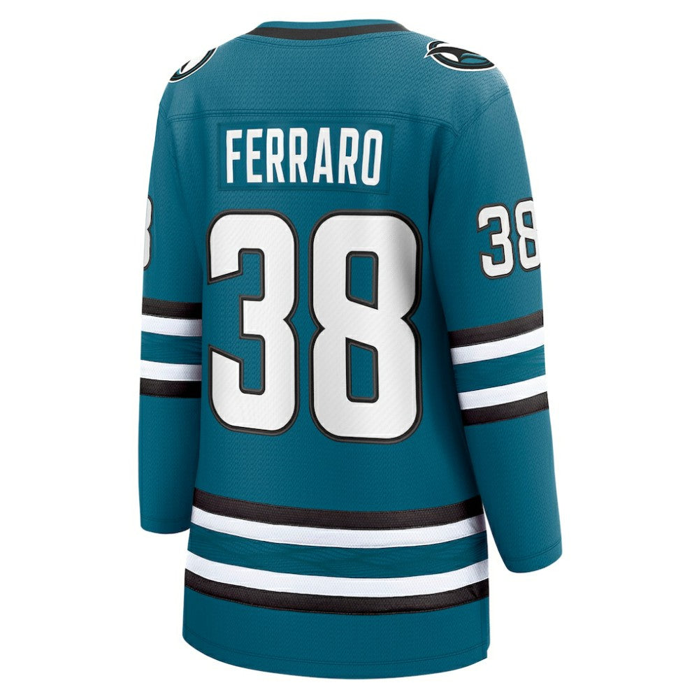 Mario Ferraro San Jose Sharks Fanatics Women's Home Breakaway Player Jersey - Teal - NHL 5148761