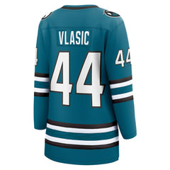 Marc-Edouard Vlasic San Jose Sharks Fanatics Women's Home Breakaway Player Jersey - Teal - NHL 5148769