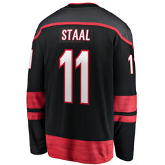 Jordan Staal Carolina Hurricanes Fanatics Home Captain Patch Breakaway Player Jersey - Black - NHL 5148814