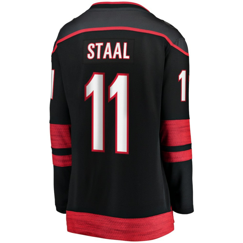 Jordan Staal Carolina Hurricanes Fanatics Women's Home Captain Patch Breakaway Player Jersey - Black - NHL 5148815