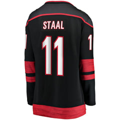 Jordan Staal Carolina Hurricanes Fanatics Women's Home Captain Patch Breakaway Player Jersey - Black - NHL 5148815