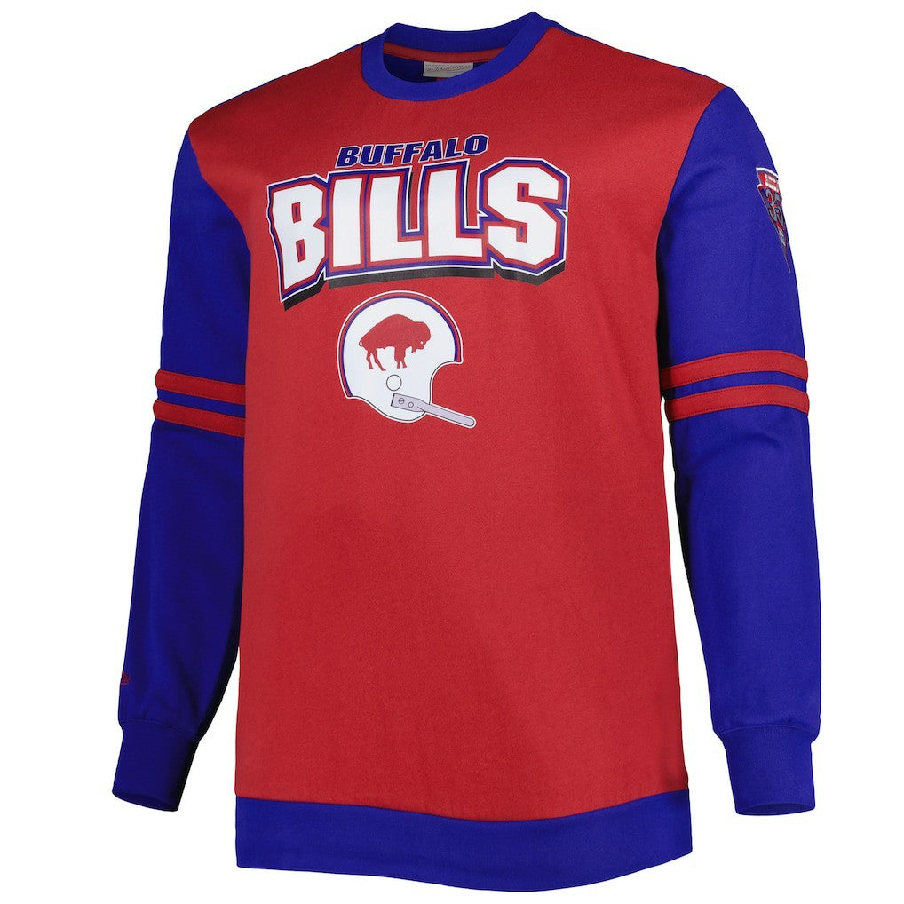 Mitchell & Ness Buffalo Bills Big & Tall Celebration of Champions Pullover Sweatshirt Red/Royal