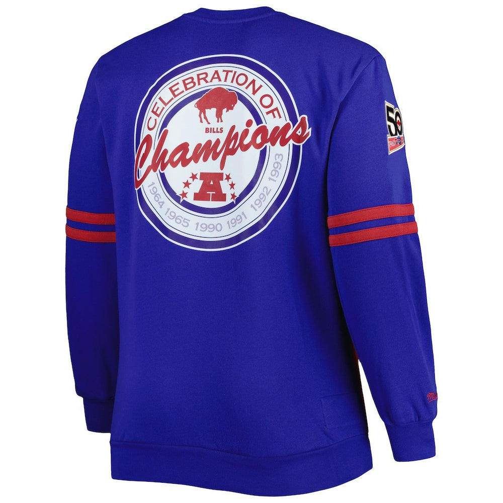 Mitchell & Ness Buffalo Bills Big & Tall Celebration of Champions Pullover Sweatshirt Red/Royal
