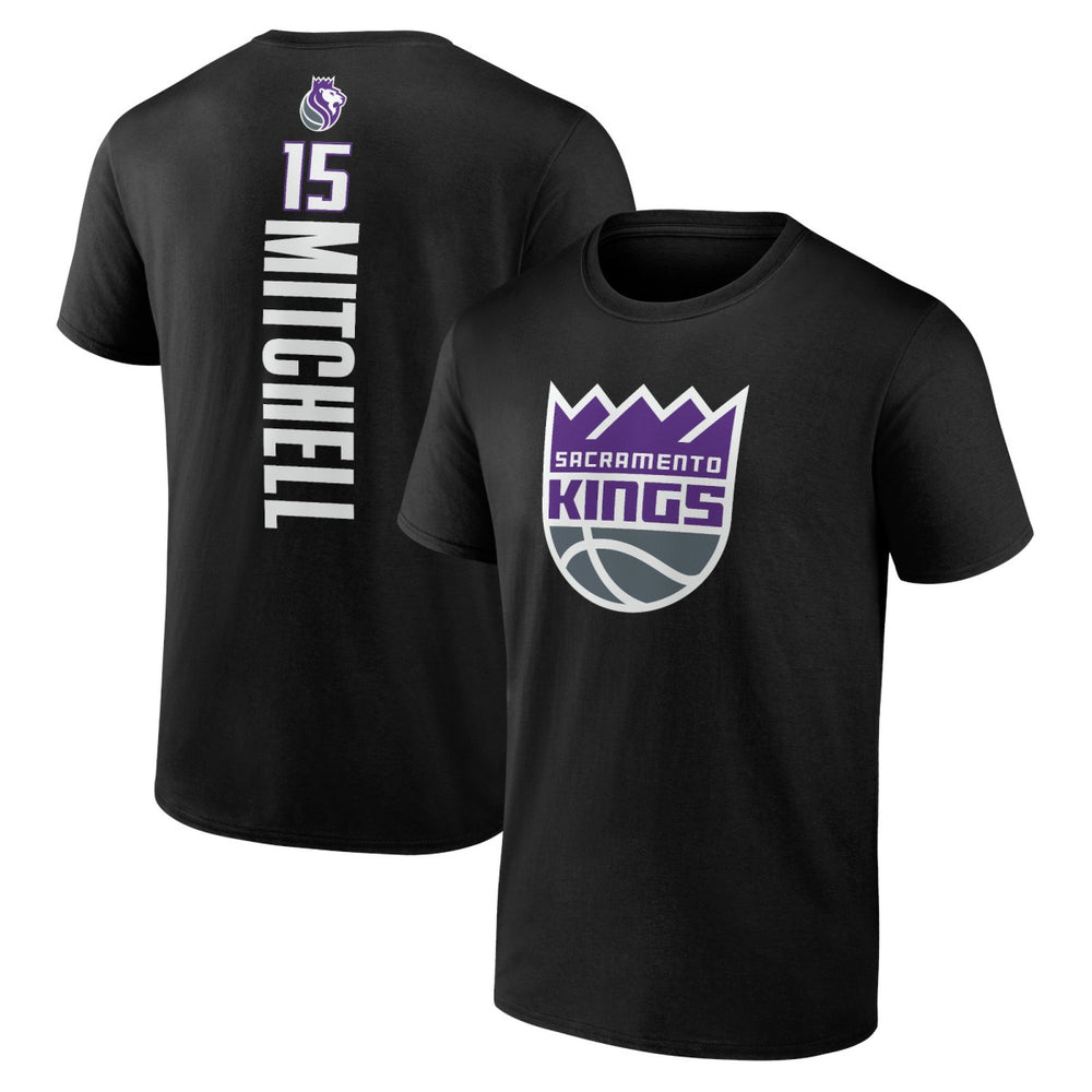 Davion Mitchell Sacramento Kings Playmaker Name & Number T-Shirt Black