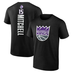 Davion Mitchell Sacramento Kings Playmaker Name & Number T-Shirt Black