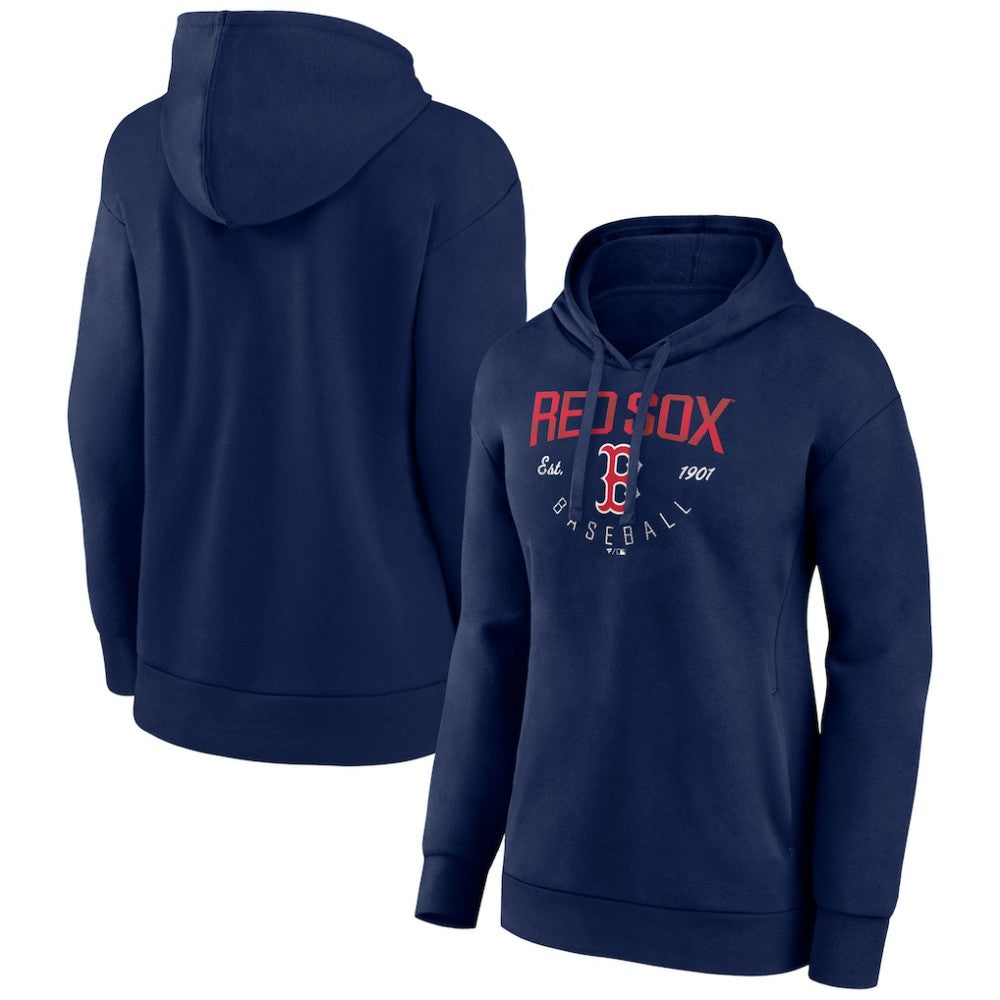 Boston Red Sox Women's Team Live For It Pullover Hoodie - Navy - MLB Sale