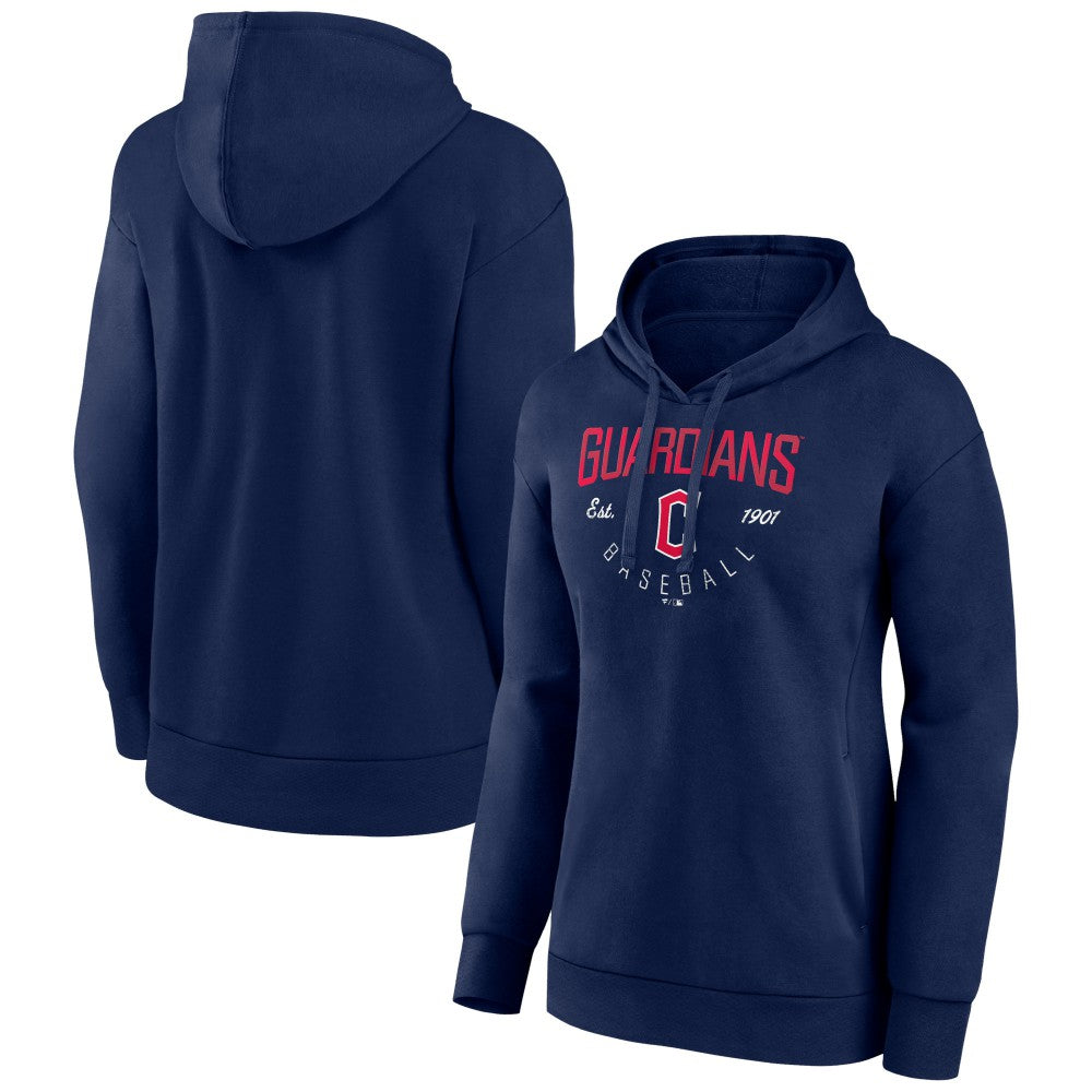 Cleveland Guardians Women's Live For It Pullover Hoodie - Navy - MLB Lifestyle