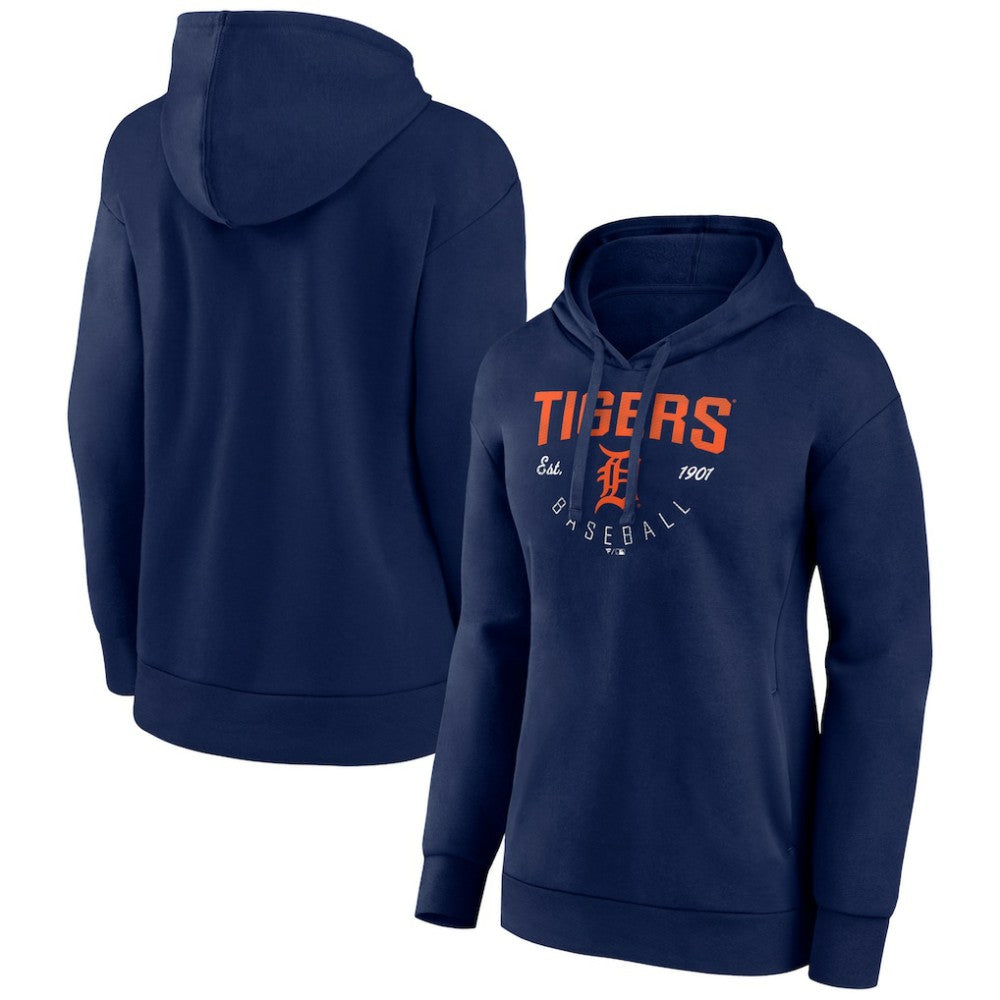 Detroit Tigers Women's Team Live For It Pullover Hoodie - Navy - MLB Lifestyle