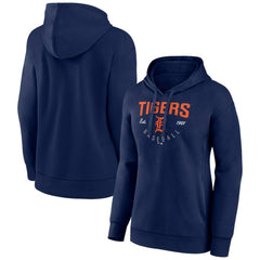 Detroit Tigers Women's Team Live For It Pullover Hoodie - Navy - MLB Lifestyle