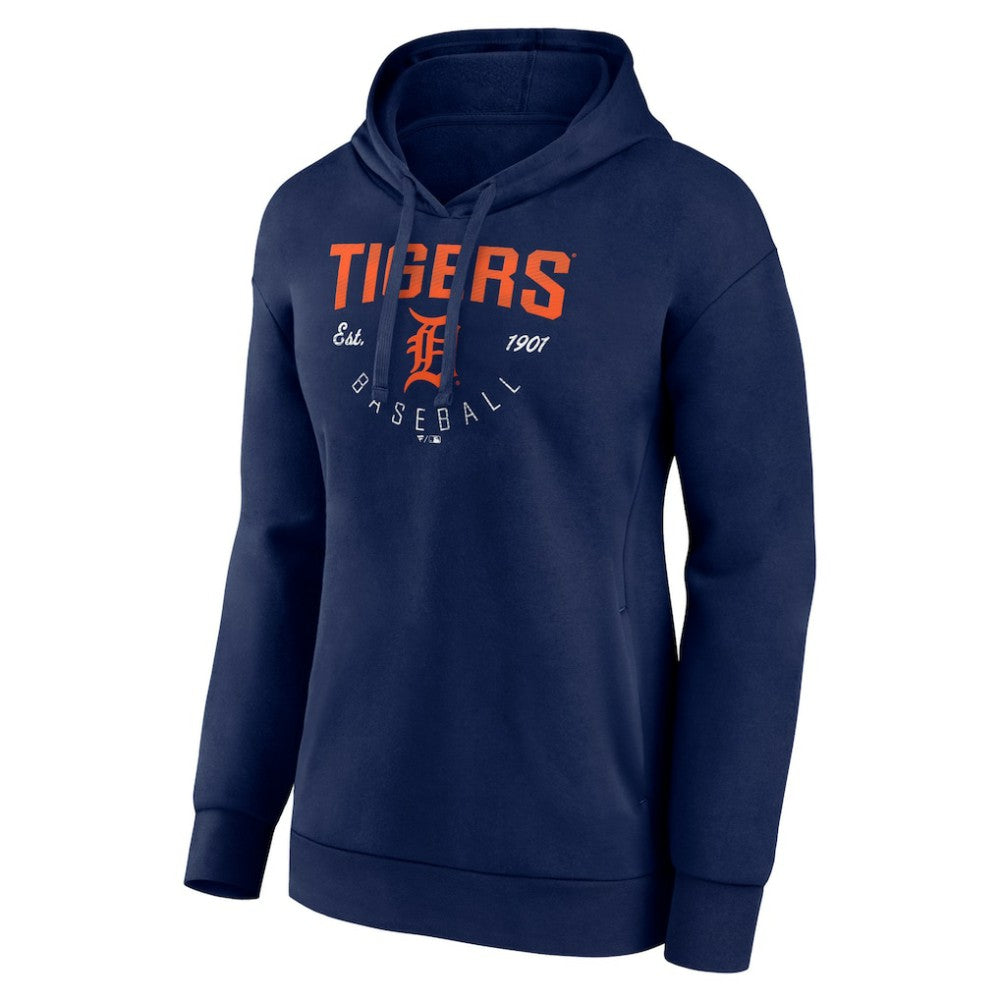 Detroit Tigers Women's Team Live For It Pullover Hoodie - Navy - MLB Lifestyle