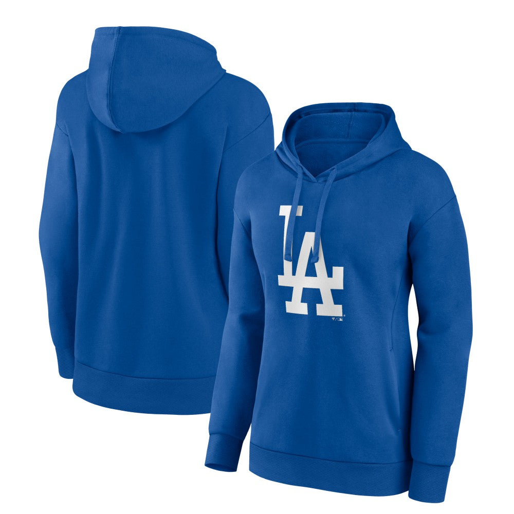Los Angeles Dodgers Women's Core Logo Pullover Hoodie - Royal - MLB on Sale