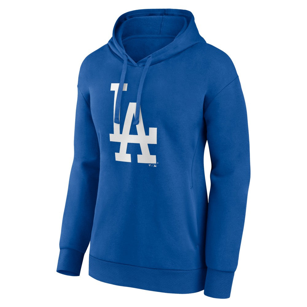 Los Angeles Dodgers Women's Core Logo Pullover Hoodie - Royal - MLB on Sale