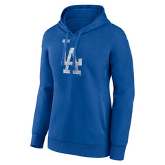 Los Angeles Dodgers Women's Distressed Team Pullover Hoodie - Royal - MLB Online