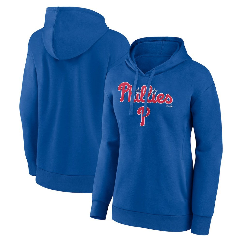 Philadelphia Phillies Women's Team Lockup Pullover Hoodie - Royal - MLB Online