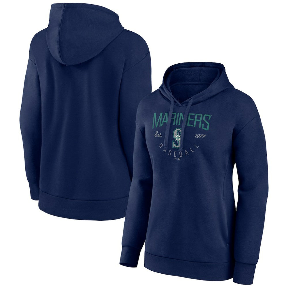 Seattle Mariners Women's Team Live For It Pullover Hoodie - Navy - MLB Lifestyle