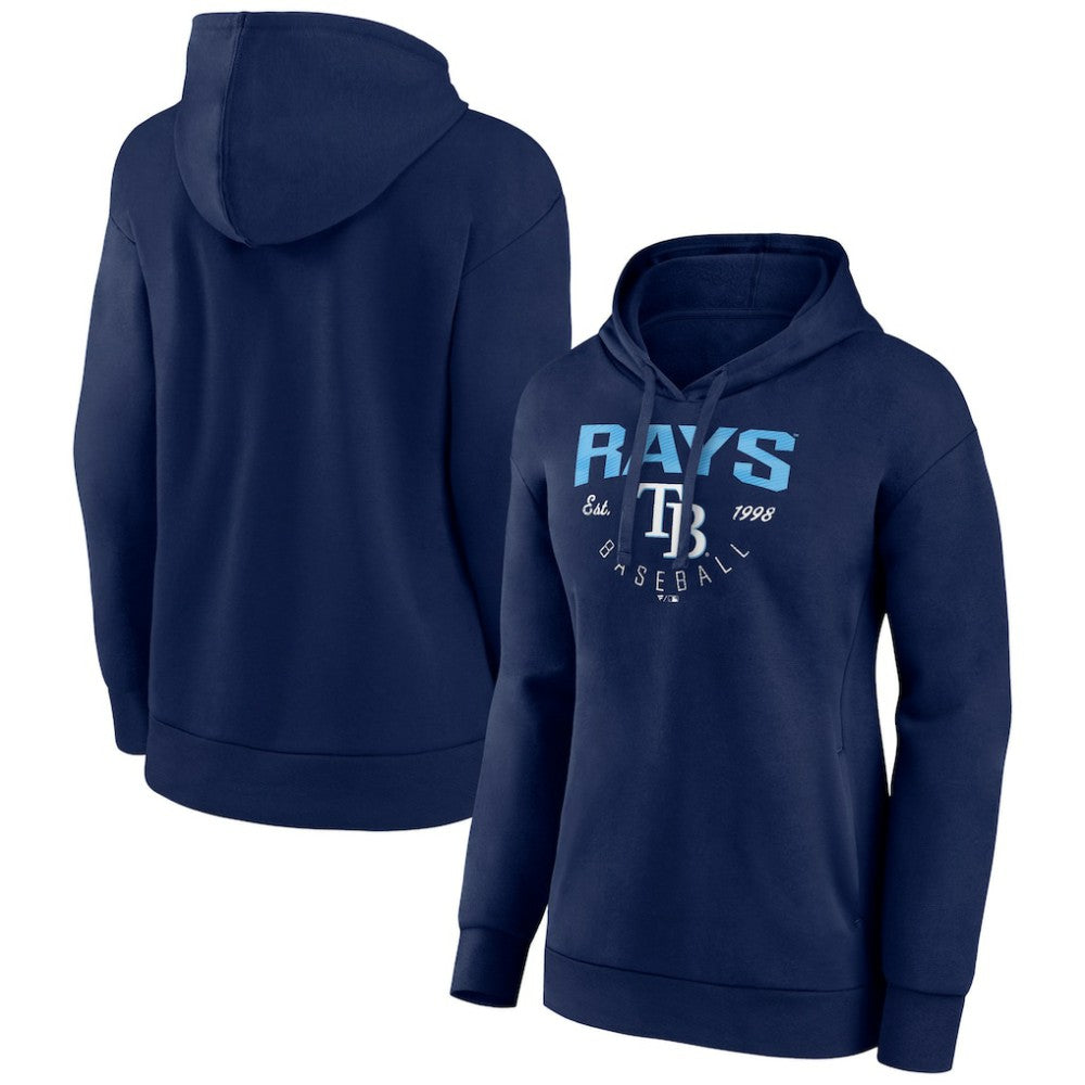 Tampa Bay Rays Women's Team Live For It Pullover Hoodie - Navy - MLB Lifestyle