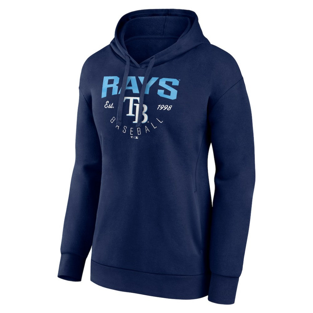 Tampa Bay Rays Women's Team Live For It Pullover Hoodie - Navy - MLB Lifestyle