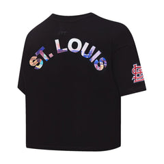 St. Louis Cardinals Pro Standard Women's Cityscape Boxy T-Shirt - Black - MLB Sale
