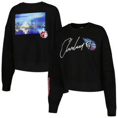 Cleveland Guardians Pro Standard Women's City Scape Pullover Sweatshirt - Black - MLB Discount