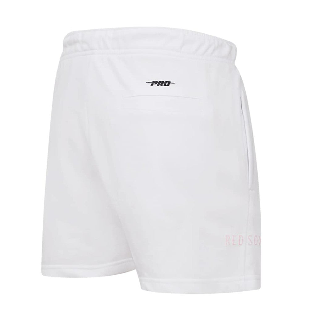 Boston Red Sox Pro Standard Women's Washed Neon Shorts - White - MLB Lifestyle