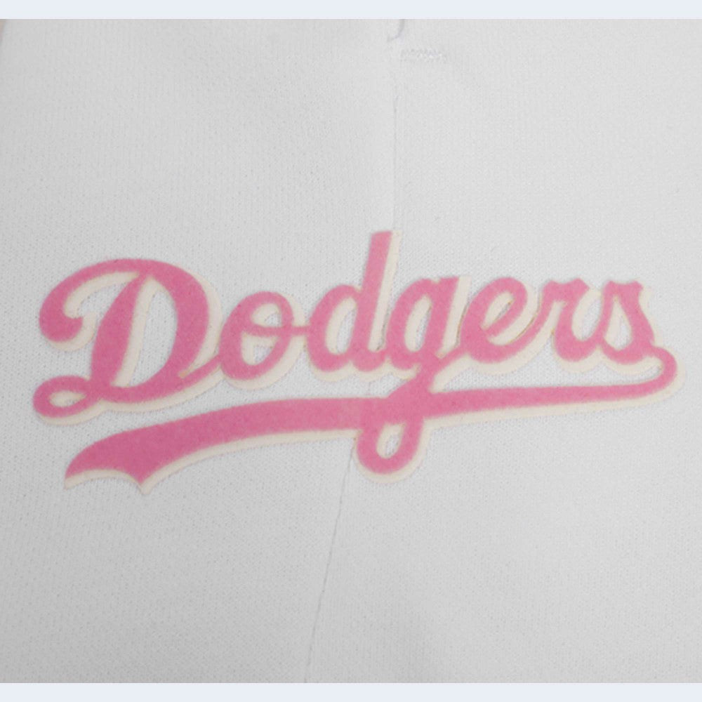 Los Angeles Dodgers Pro Standard Women's Washed Neon Shorts - White - MLB Discount