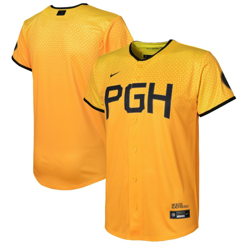 Pittsburgh Pirates Nike Preschool City Connect Replica Jersey - Gold - Nike Discount