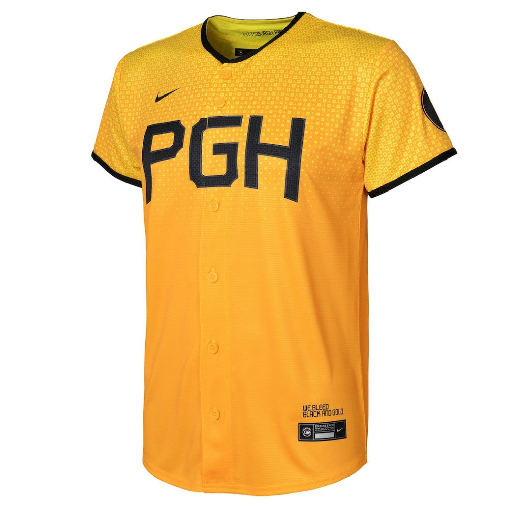 Pittsburgh Pirates Nike Preschool City Connect Replica Jersey - Gold - Nike Discount
