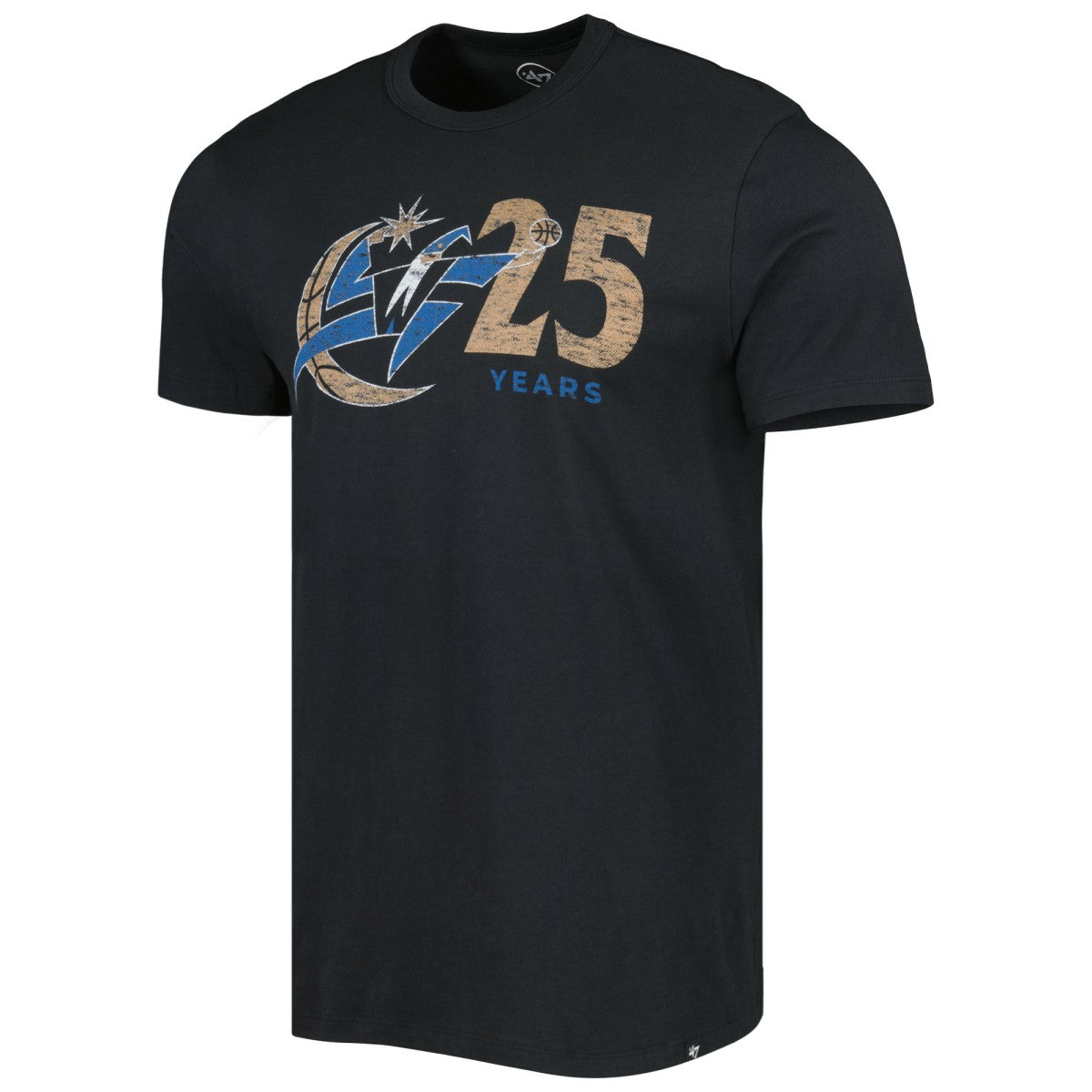 Washington Wizards '47 25th Anniversary T-Shirt Black | 47 brand US