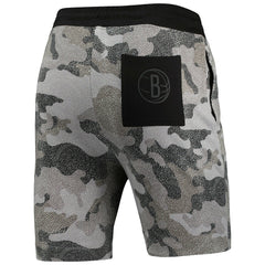 Brooklyn Nets NBA x Hugo Boss Slam Camo Shorts Black