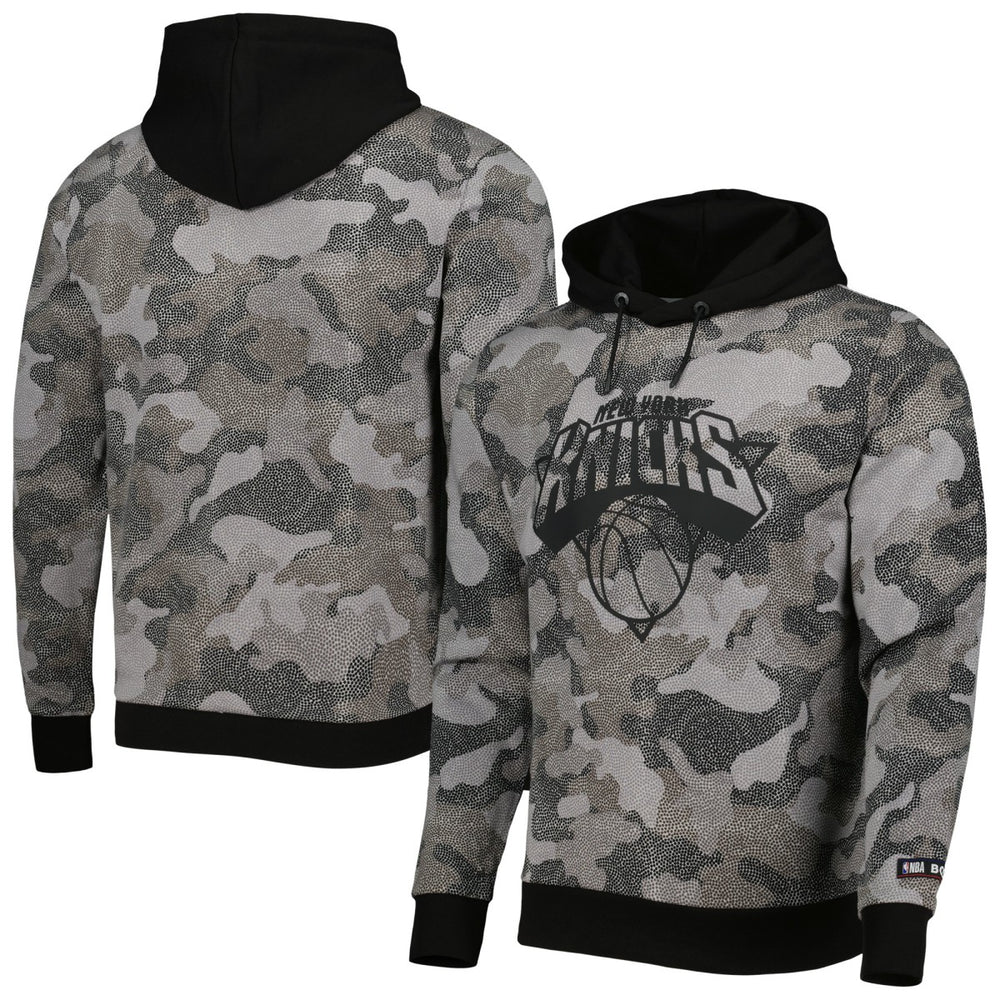 New York Knicks Hugo Boss Camo Pullover Hoodie Black