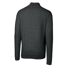 Miami Dolphins Cutter & Buck Throwback Logo Lakemont Tri-Blend Big & Tall Quarter-Zip Pullover Sweater Heather Charcoal