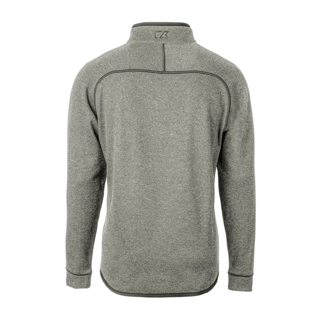 Detroit Lions Cutter & Buck Mainsail Sweater-Knit Big & Tall Half-Zip Pullover Jacket Heather Gray