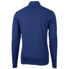 Indianapolis Colts Cutter & Buck Throwback Logo Virtue Eco Pique Recycled Quarter-Zip Big & Tall Pullover Top Royal