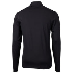 New England Patriots Cutter & Buck Throwback Logo Virtue Eco Pique Recycled Quarter-Zip Big & Tall Pullover Top Black
